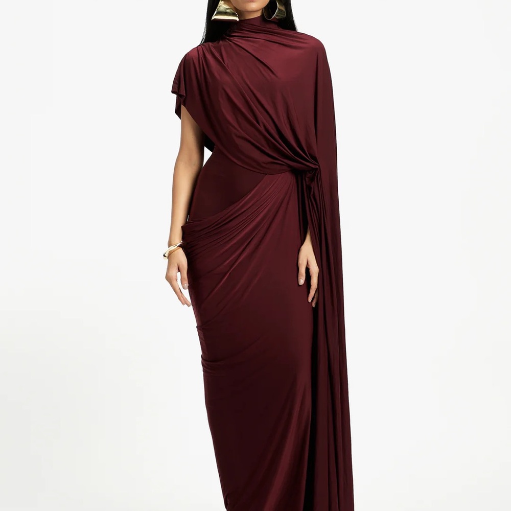 DAPHNE - BURGUNDY DRESS DEME BY GABRIELLA